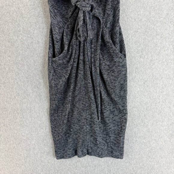 Vena Cava Womens Tank Midi Dress Blue White Ribbed V- Neck Tie Waist Size XS (?) - Picture 7 of 16